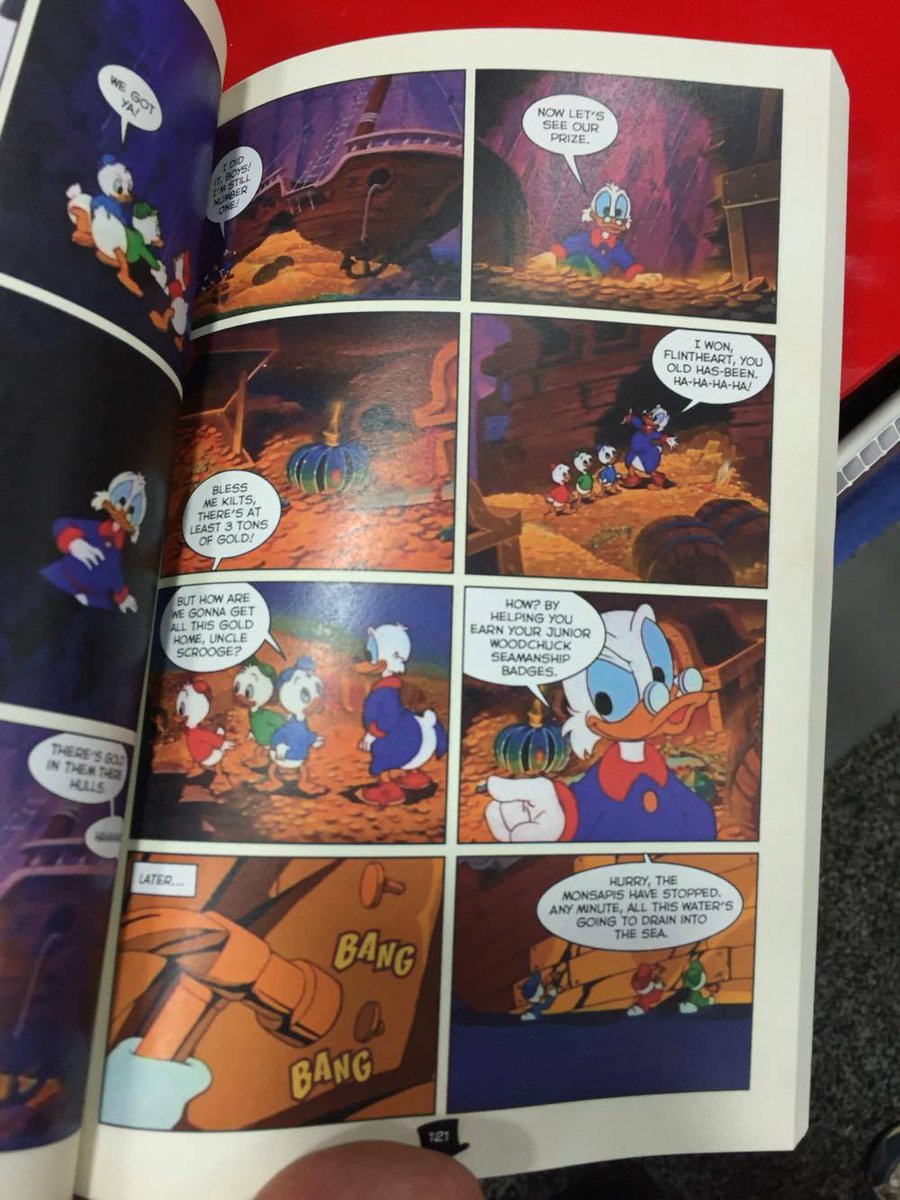 DuckTales Cinestory Comic uvnitř