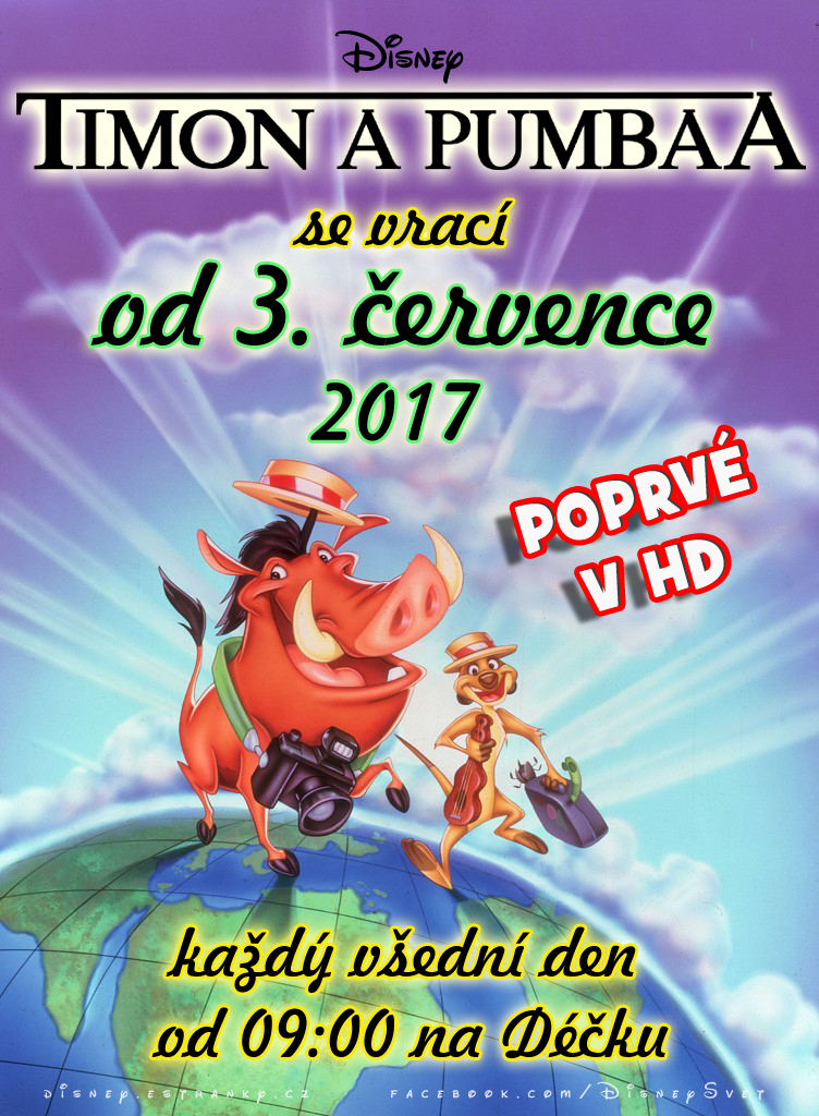 Timon a Pumbaa od července 2017 na Déčku