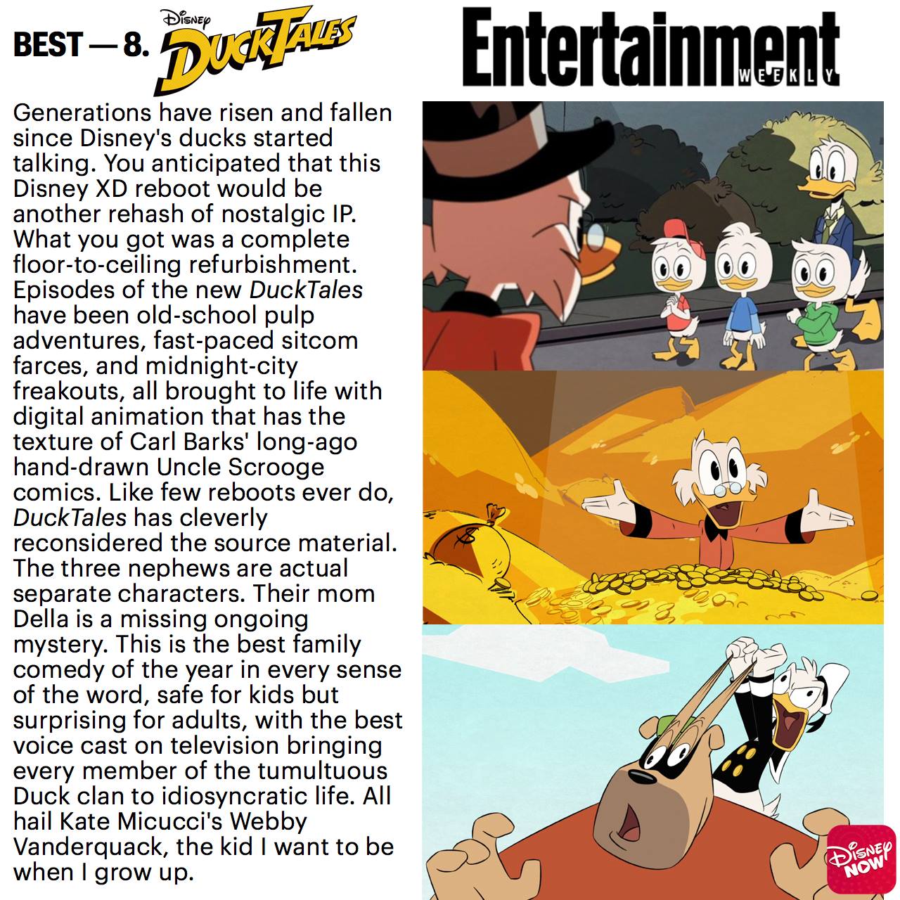 Kačeří příběhy v TOP Entertainment Weekly 2017