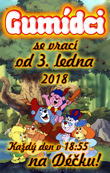 Gumídci se vrací od ledna 2018 na decku jpg